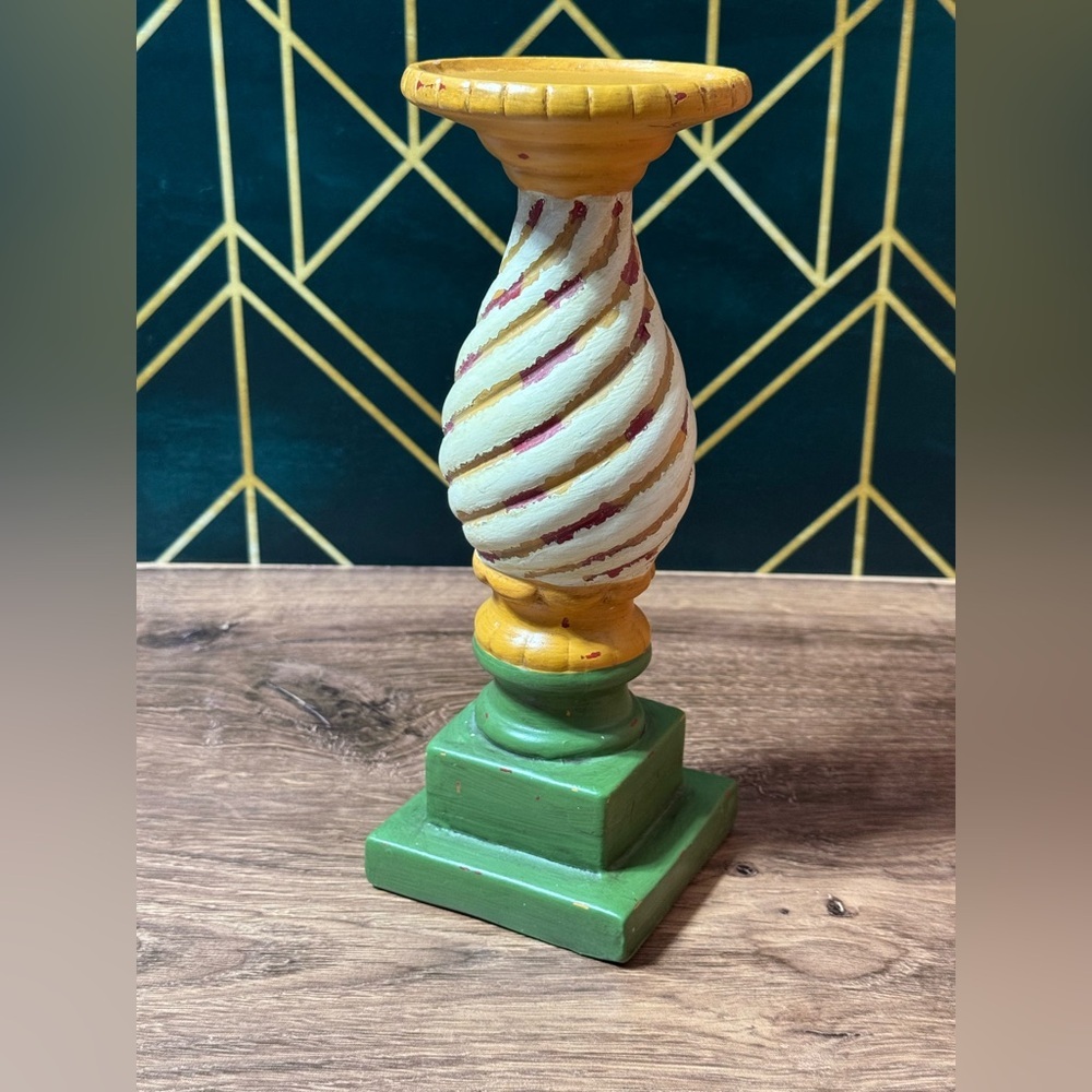 Colorful Swirled Candle Holder